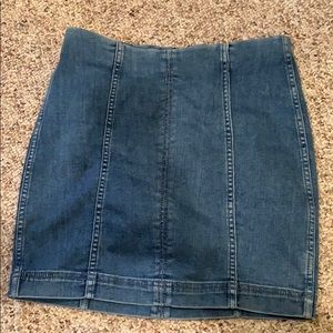 Free People Denim Mini Skirt - Size 4